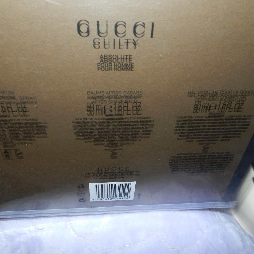 Gucci Guilty Absolute Pour Homme Eau De Gift Set Discontinued🆕Fast💨⚡🚚 - Picture 10 of 15